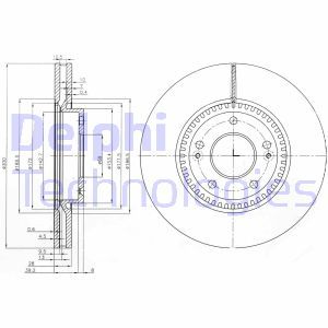 BG4011 Jarrulevy DELPHI - Top1autovaruosad