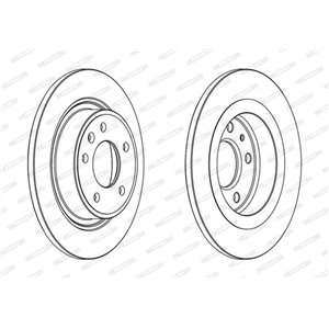 DDF1871C Brake Disc FERODO - Top1autovaruosad