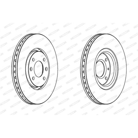 DDF1106 Brake Disc FERODO