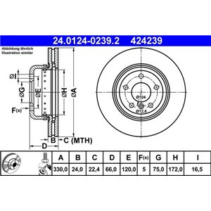 24.0124-0239.2 Тормозной диск ATE - Top1autovaruosad
