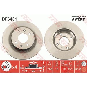 DF6431 Тормозной диск TRW - Top1autovaruosad