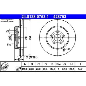 24.0128-0753.1 Тормозной диск ATE - Top1autovaruosad