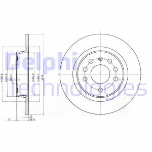 BG3731C Bromsskiva DELPHI - Top1autovaruosad