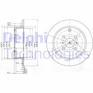 BG3867  Brake disc DELPHI 