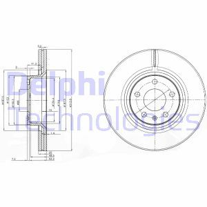 BG3942 Тормозной диск DELPHI     