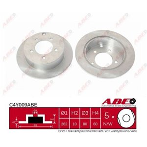 C4Y009ABE Brake Disc ABE - Top1autovaruosad