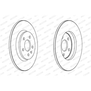 DDF1666C Brake Disc FERODO - Top1autovaruosad