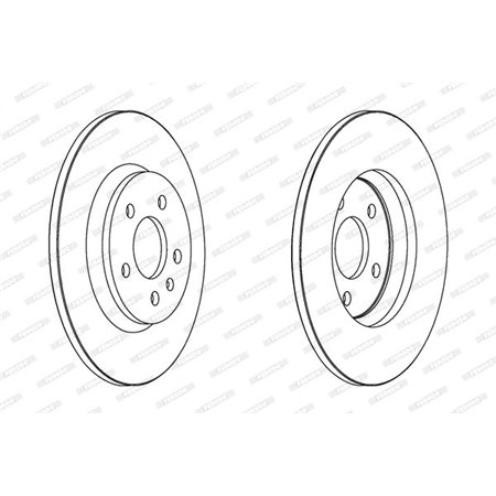 DDF1666C Brake Disc FERODO