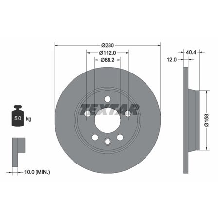 92083903 Brake Disc TEXTAR