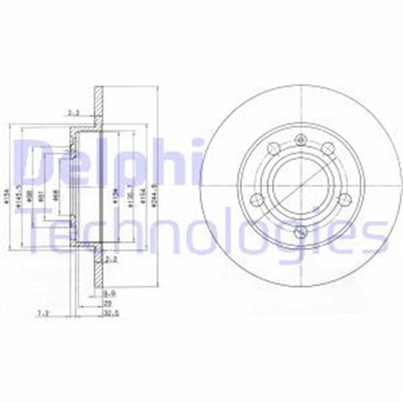 BG2753C Bromsskiva DELPHI