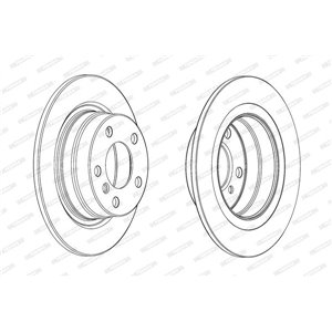 DDF2197C Brake Disc FERODO - Top1autovaruosad