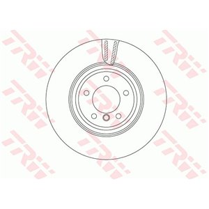 DF4775S Тормозной диск TRW     