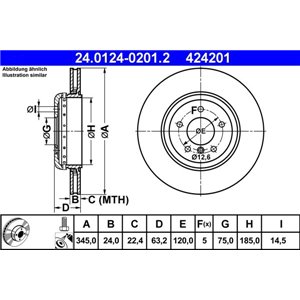 24.0124-0201.2 Тормозной диск ATE - Top1autovaruosad