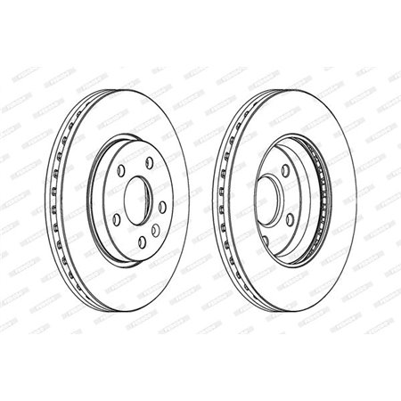 DDF1869C Brake Disc FERODO