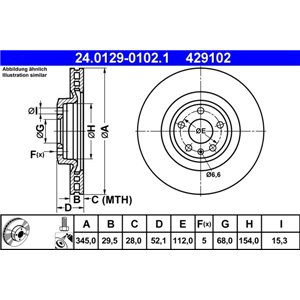 24.0129-0102.1 Bromsskiva ATE - Top1autovaruosad