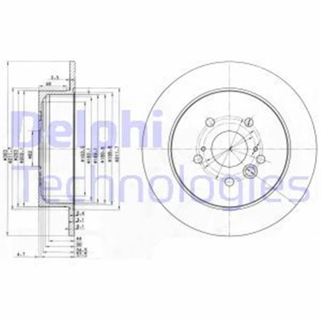 BG3691 Brake Disc DELPHI