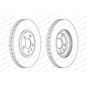 DDF1165C  Brake disc FERODO 