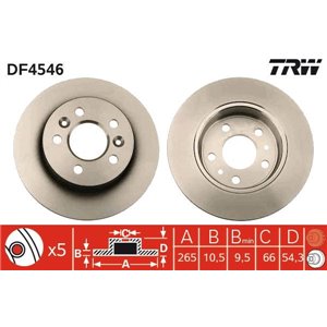 DF4546 Brake Disc TRW - Top1autovaruosad