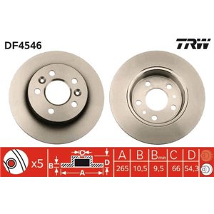 DF4546 Bromsskiva TRW - Top1autovaruosad