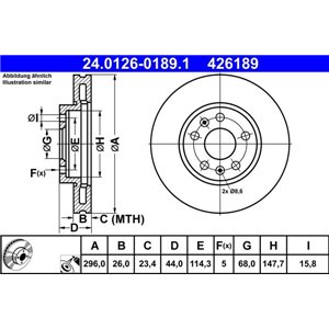24.0126-0189.1 Тормозной диск ATE - Top1autovaruosad