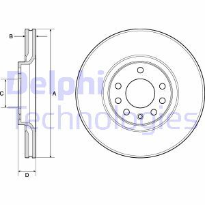 BG3770C Тормозной диск DELPHI     