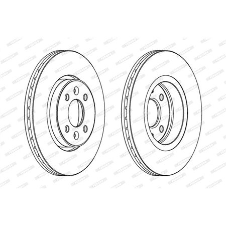 DDF1124C Brake Disc FERODO