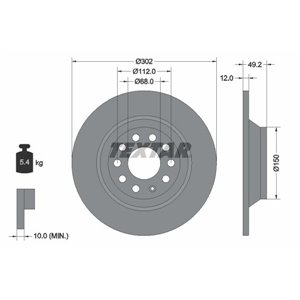 92132503 Bromsskiva TEXTAR - Top1autovaruosad