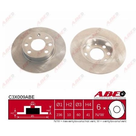 C3X009ABE Brake Disc ABE