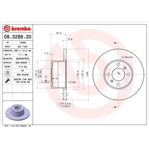 08.3288.20  Piduriketas BREMBO 