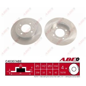 C40307ABE Brake Disc ABE - Top1autovaruosad