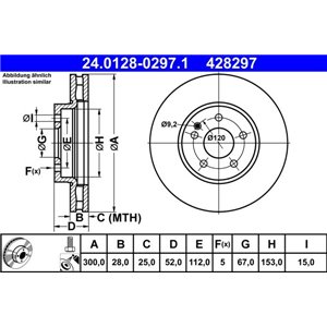 24.0128-0297.1 Тормозной диск ATE - Top1autovaruosad