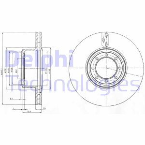 BG4102  Brake disc DELPHI 