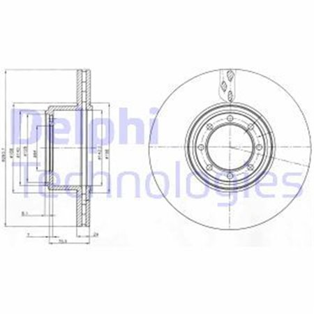 BG4102 Brake Disc DELPHI