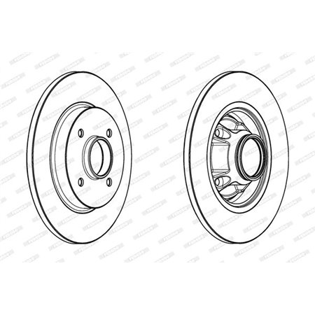 DDF1735-1 Brake Disc FERODO