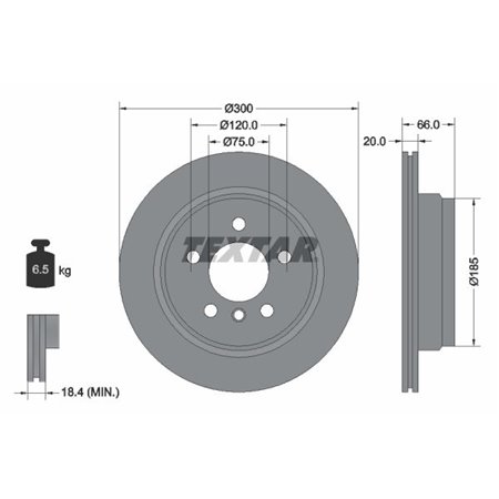 92239703 Brake Disc TEXTAR