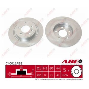 C40015ABE Brake Disc ABE - Top1autovaruosad