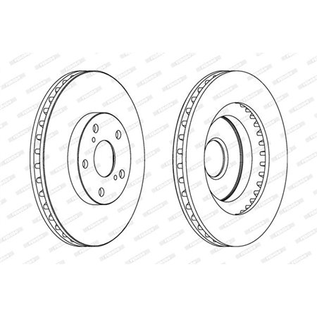 DDF1646C Brake Disc FERODO