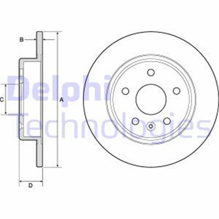 BG4761C Тормозной диск DELPHI