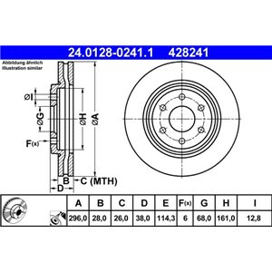 24.0128-0241.1 Тормозной диск ATE - Top1autovaruosad