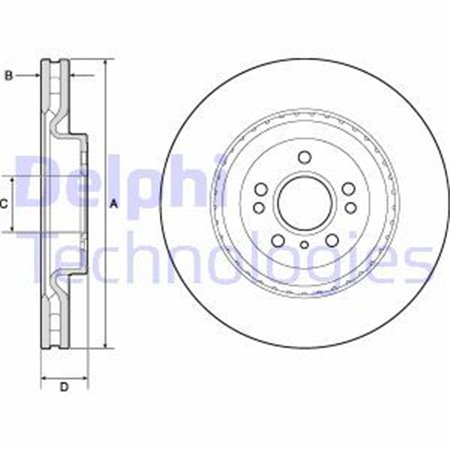 BG9175C Bromsskiva DELPHI