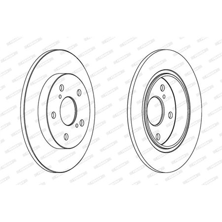 DDF1645 Brake Disc FERODO