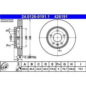 24.0126-0191.1 Тормозной диск ATE - Top1autovaruosad