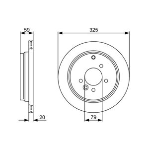 0 986 479 375  Brake disc BOSCH 