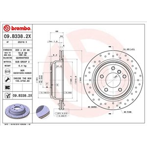 09.B338.2X  Piduriketas BREMBO 