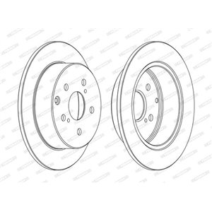 DDF1704C  Brake disc FERODO 