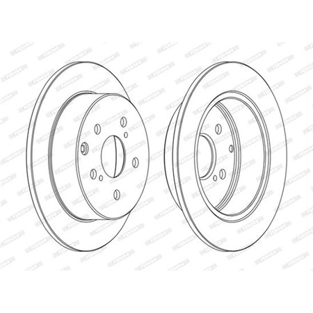 DDF1704C Brake Disc FERODO