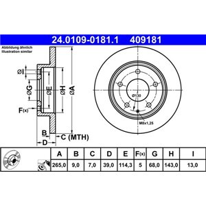 24 0109-0181 1 Тормозной диск ATE      - Top1autovaruosad