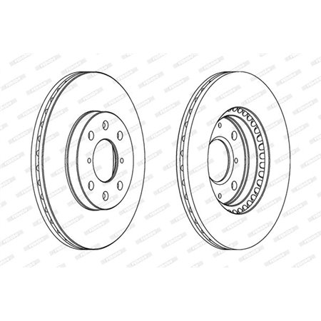 DDF1520C Тормозной диск FERODO