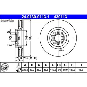 24.0130-0113.1 Тормозной диск ATE - Top1autovaruosad