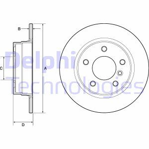 BG2624 Brake Disc DELPHI - Top1autovaruosad